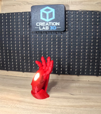 Φωτιζόμενο Διακοσμητικό Χέρι Iron Man | Superhero Light | Marvel Inspired Decor