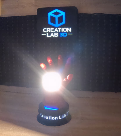 Φωτιζόμενο Διακοσμητικό Χέρι Iron Man | Superhero Light | Marvel Inspired Decor