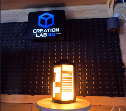  Επιτραπέζιο Φωτιστικό σε Μορφή Φιλμ Retro Film Lightbox – Vintage Film Canister Table Lamp 