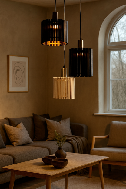 Trio Modern Cylindric Lamps