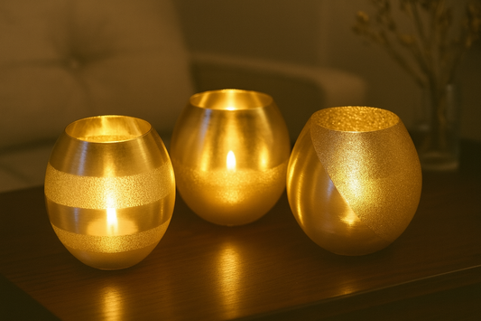 Σετ Χρυσά Κηροπήγια “Golden Harmony”