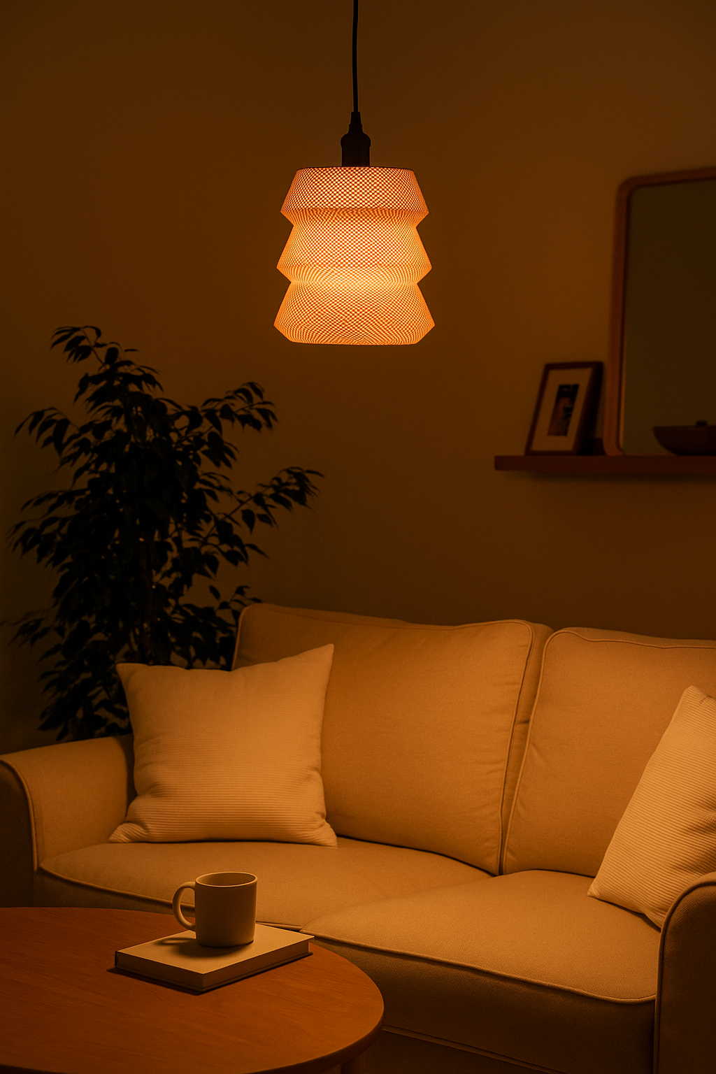 Κρεμαστό Φωτιστικό “Κύματα” | Modern Organic Design | Ambient LED Lighting