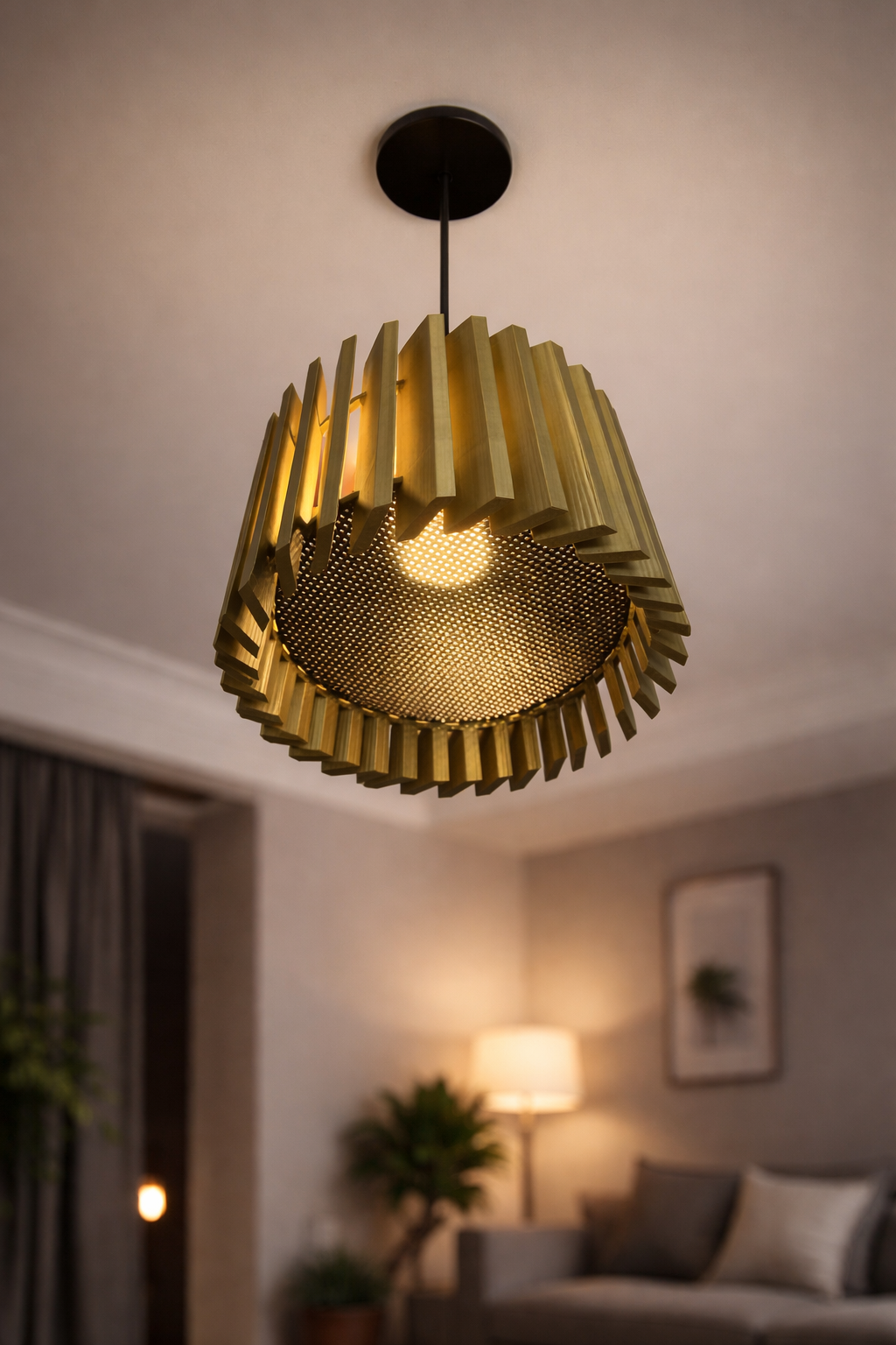 Aurora Slats – Μοντέρνο Φωτιστικό Οροφής με Ζεστό Φως