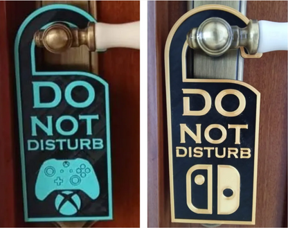 Σετ 3D Πινακίδες Πόρτας "Gaming Time - Μην Ενοχλείτε" (Xbox &amp; Nintendo Switch) - Διακοσμητικό για Gamers