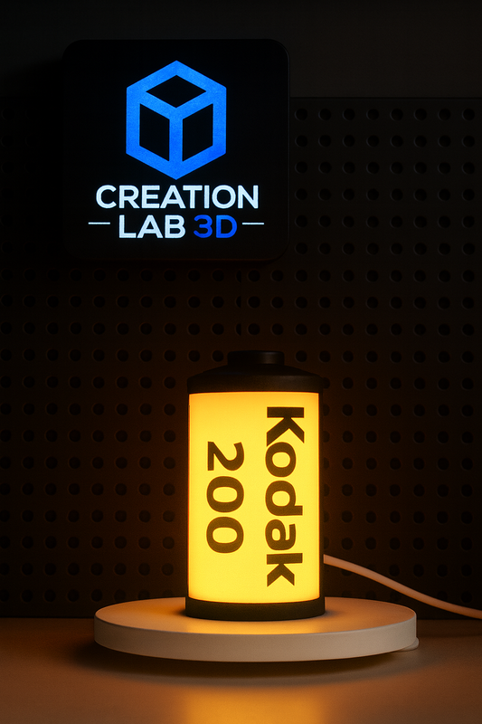  Επιτραπέζιο Φωτιστικό σε Μορφή Φιλμ Retro Film Lightbox – Vintage Film Canister Table Lamp 