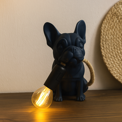 Επιτραπέζια Λάμπα Bulldog | Modern Dog Decor | Custom Color Option | Unique Gift Idea