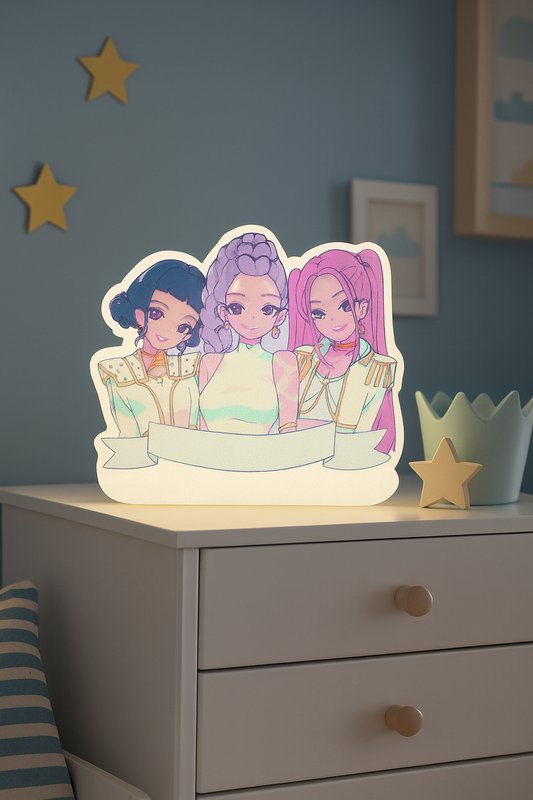 Φωτιζόμενο Lightbox “Huntrix Magic” – Anime Παιδικό Φωτιστικό