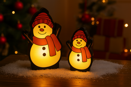 Επιτραπέζια Λάμπα Χιονάνθρωποι (Μεγάλο & Μικρό) | Christmas Table Light