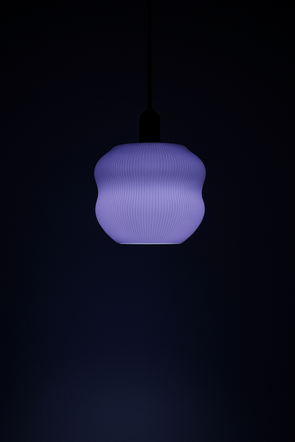 Κρεμαστό Φωτιστικό “Waveform” – Μοντέρνος Κυματιστός Σχεδιασμός με Επιλογή Χρώματος Καπέλου