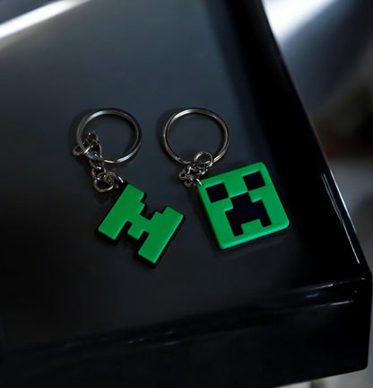  Minecraft Μπρελόκ - Συλλεκτικό Σετ Creeper &  Λογότυπο