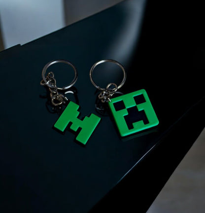  Minecraft Μπρελόκ - Συλλεκτικό Σετ Creeper &  Λογότυπο