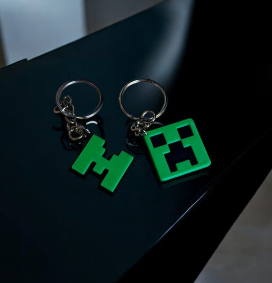  Minecraft Μπρελόκ - Συλλεκτικό Σετ Creeper &  Λογότυπο