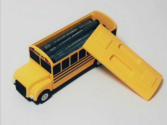 School Bus Pencil Holder - Organize Your Desk with Style!