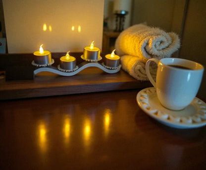 Κηροπήγιο “Wave Harmony” – Μοντέρνα Βάση για Ρεσώ 