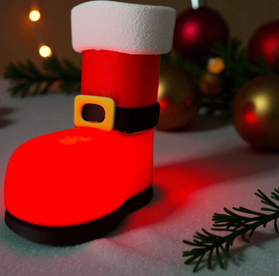Φωτεινή Μπότα Άγιου Βασίλη | Christmas LED Table Decor