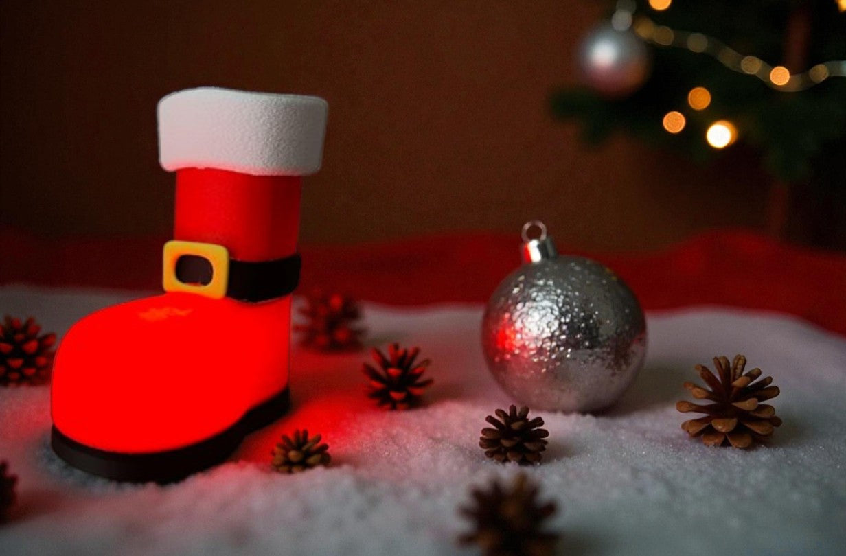 Φωτεινή Μπότα Άγιου Βασίλη | Christmas LED Table Decor