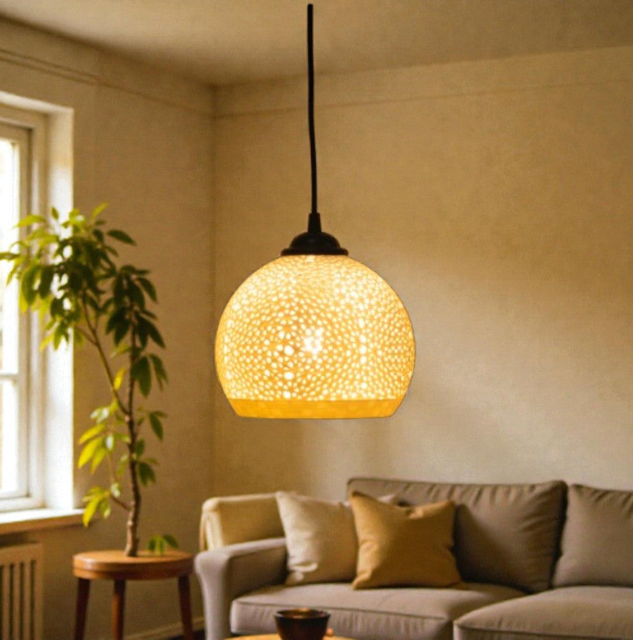 Aurelia – Κρεμαστό Φωτιστικό Οροφής με Ζεστό Διάτρητο Φως