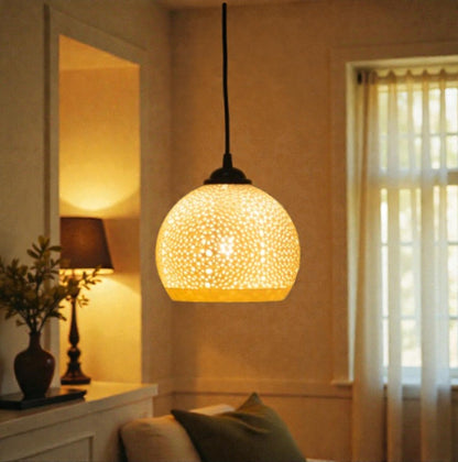 Aurelia – Κρεμαστό Φωτιστικό Οροφής με Ζεστό Διάτρητο Φως