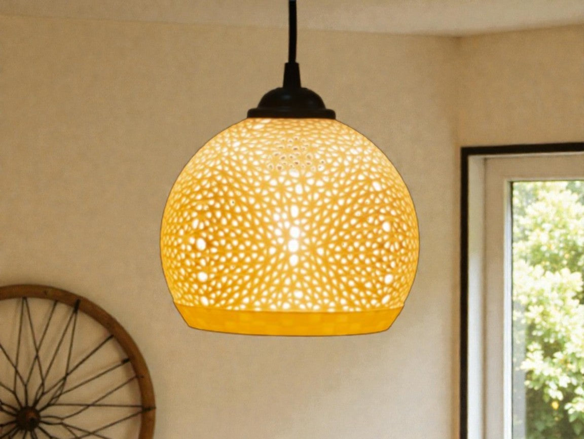 Aurelia – Κρεμαστό Φωτιστικό Οροφής με Ζεστό Διάτρητο Φως