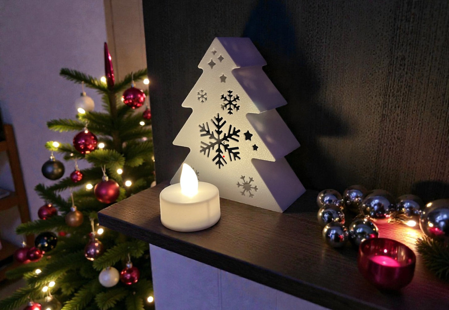 Χριστουγεννιάτικο Κηροπήγιο “Snowflake Tree” 