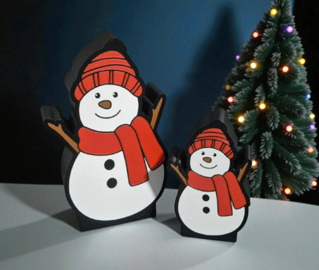 Επιτραπέζια Λάμπα Χιονάνθρωποι (Μεγάλο & Μικρό) | Christmas Table Light