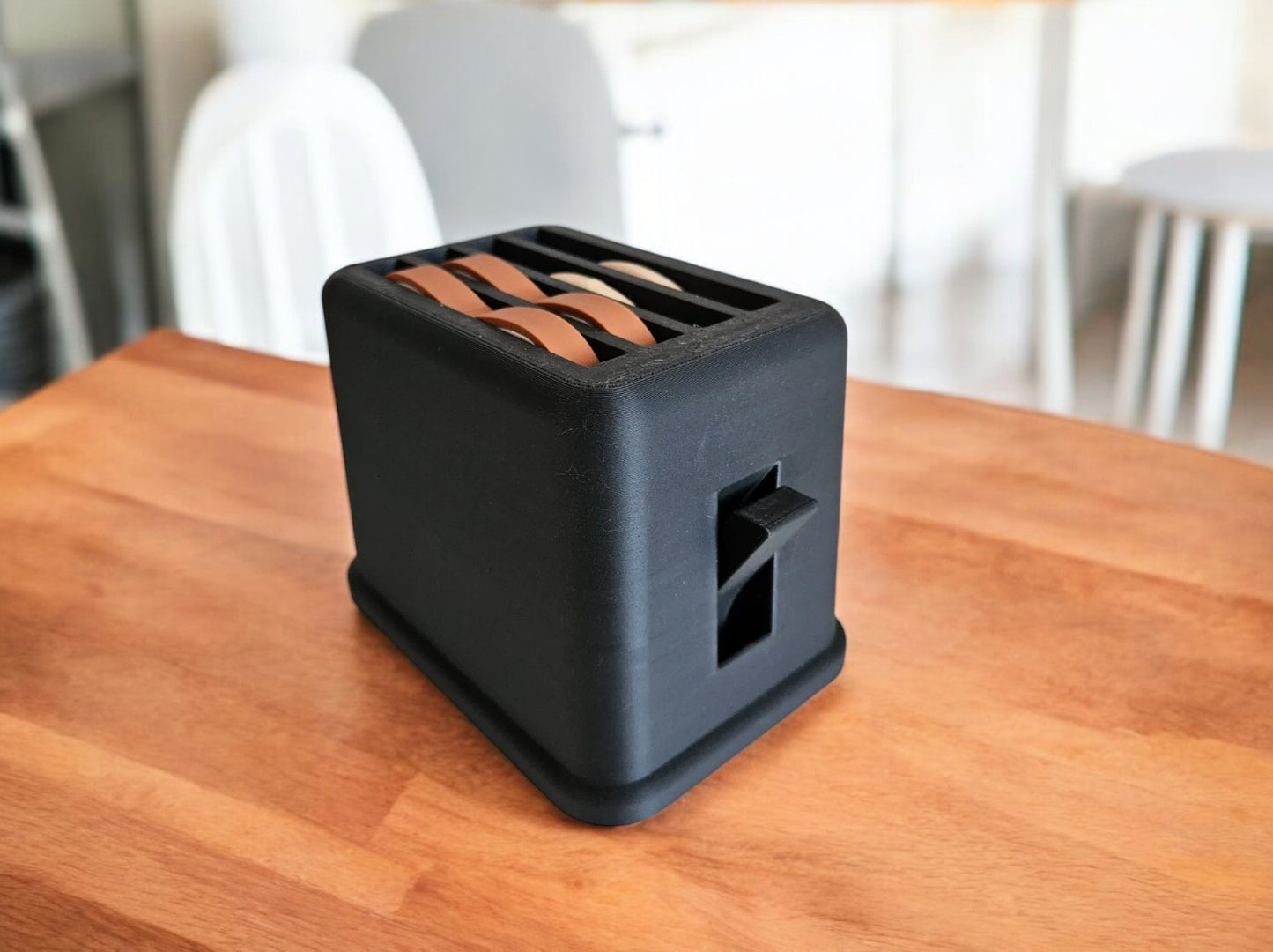 Quirky Breakfast Coasters with Toaster Base - Toast &amp; Waffle Set!