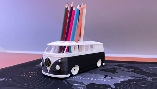 VW Bus Pen Holder - Retro Style and Functionality