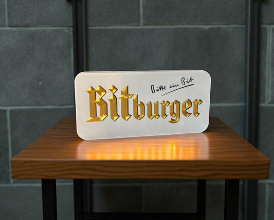 Bitburger Beer Lightbox – Premium Φωτιζόμενη Επιγραφή
