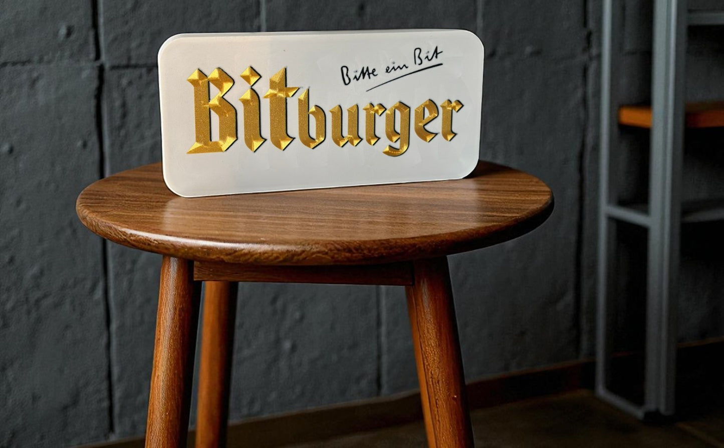 Bitburger Beer Lightbox – Premium Φωτιζόμενη Επιγραφή
