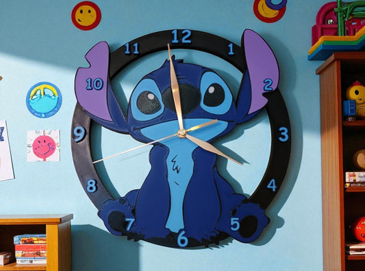 Stitch Wall Clock – Fun & Playful Timepiece