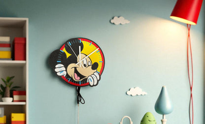 Ρολόι Τοίχου Mickey που Φωτίζει