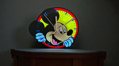 Ρολόι Τοίχου Mickey που Φωτίζει