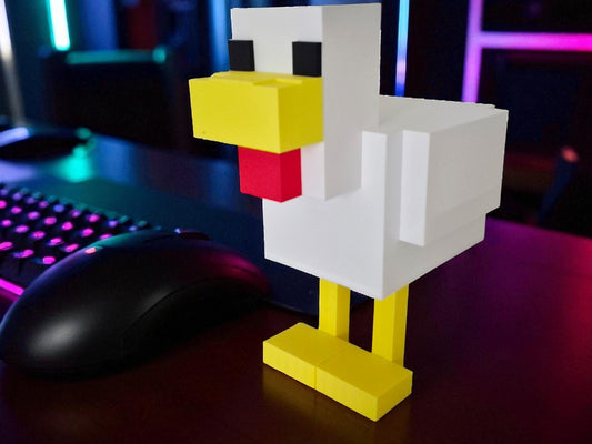 Minecraft Chicken Lamp – Epic Gaming Desk Light for True Fans