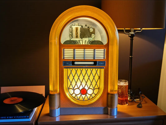 Επιτραπέζια Λάμπα Jukebox  – Vintage Διακόσμηση με USB Φωτισμό