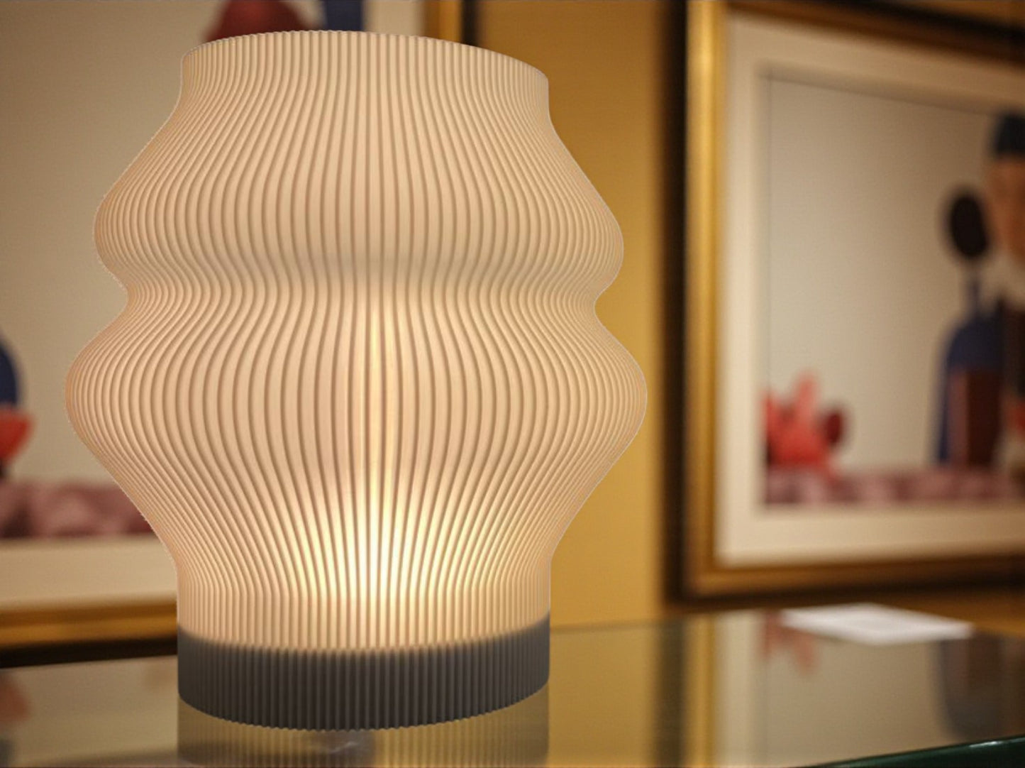 Επιτραπέζια Λάμπα Design Κυματιστή / Wave Design Table Lamp – Μοντέρνος Φωτισμός