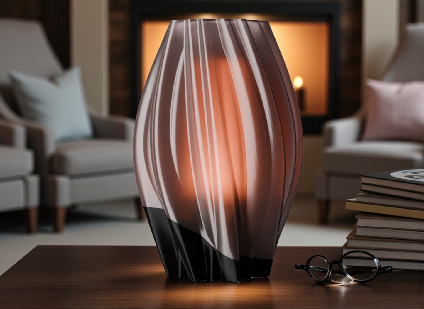 Φωτιστικό Επιτραπέζιο Twist Glow – Μοντέρνος Διακοσμητικός Φωτισμός με LED σε πολλούς χρωματικούς συνδυασμούς