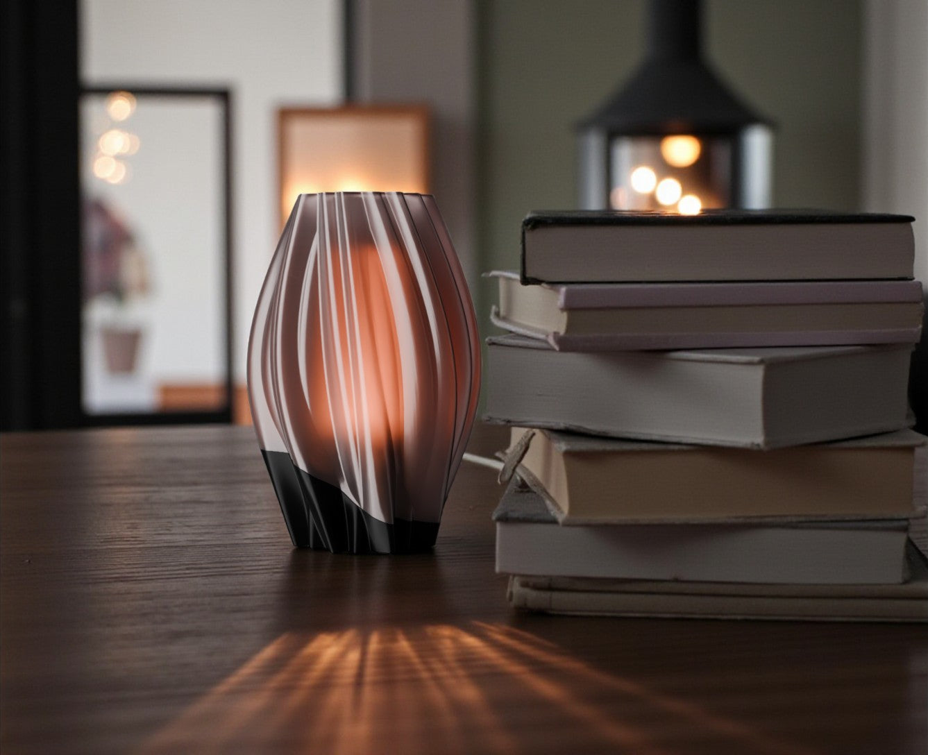 Φωτιστικό Επιτραπέζιο Twist Glow – Μοντέρνος Διακοσμητικός Φωτισμός με LED σε πολλούς χρωματικούς συνδυασμούς