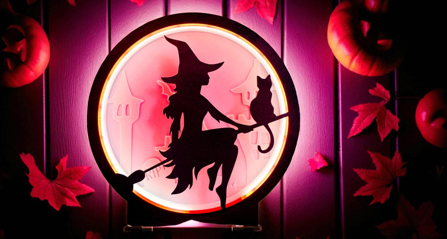 Halloween Witch Lamp