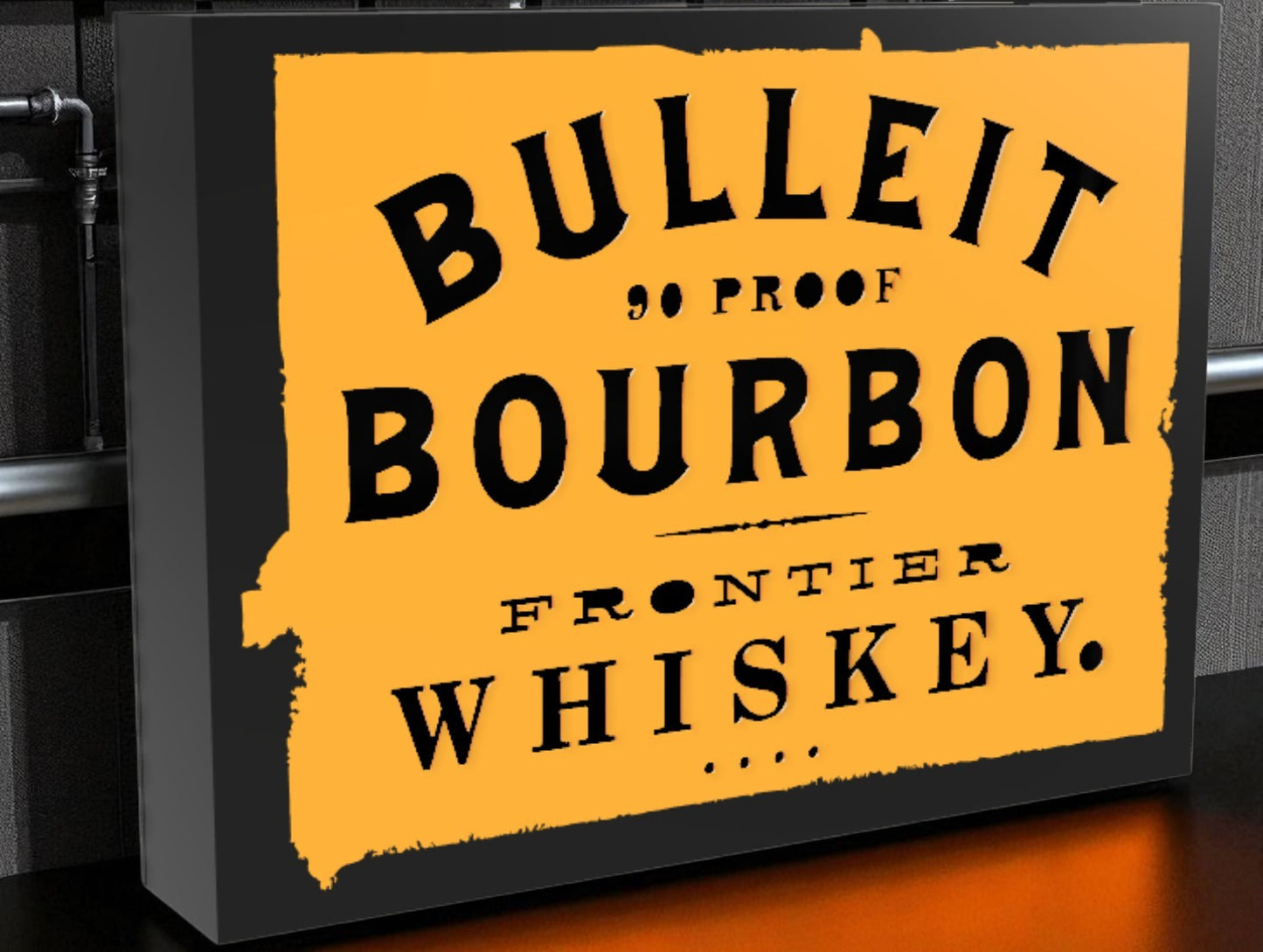 Custom Whiskey Bar Lightbox – Φωτιζόμενο Κουτί Μπαρ