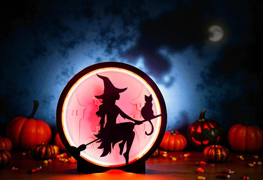 Halloween Witch Lamp