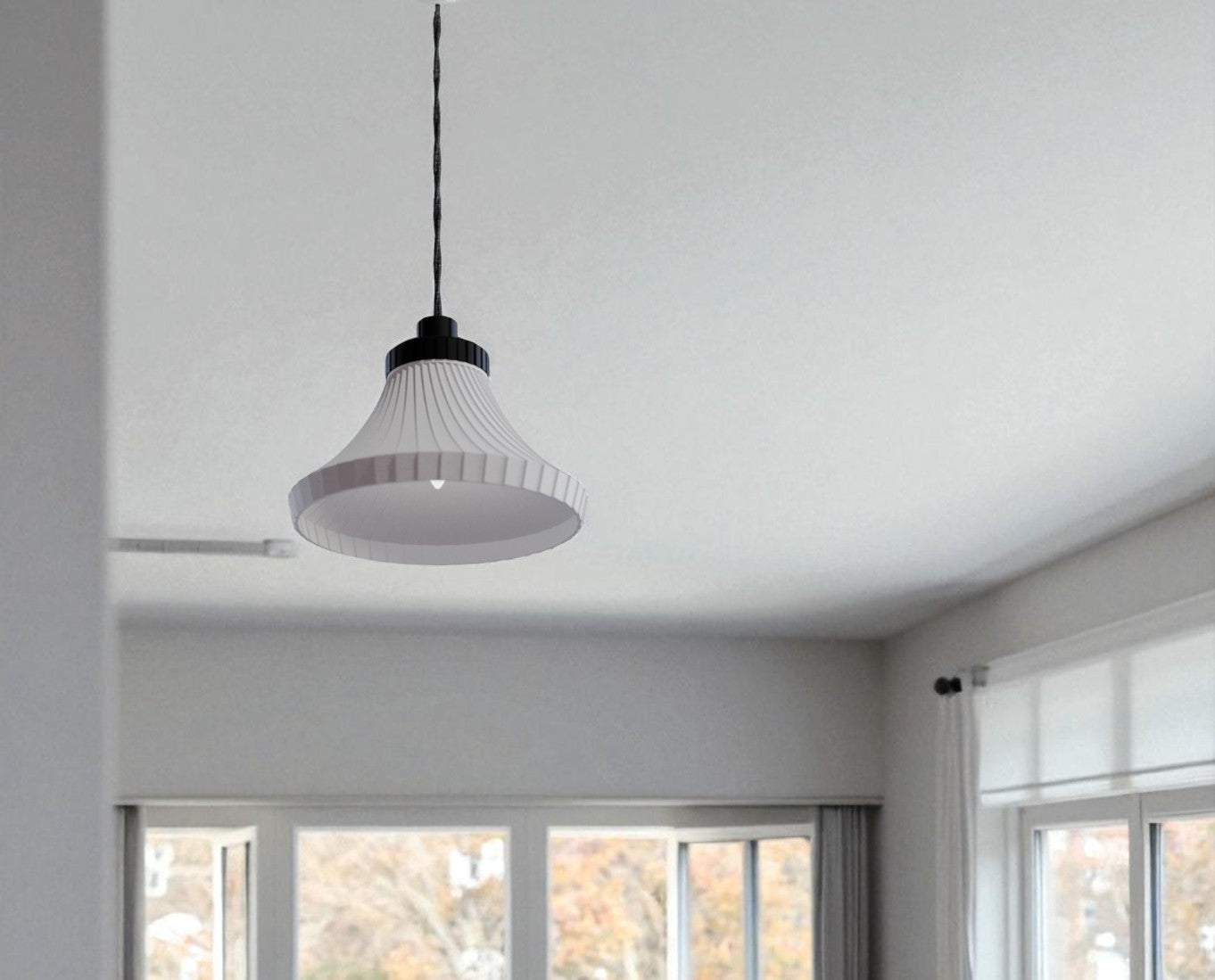 Κρεμαστό Φωτιστικό Πλισέ , Μοντέρνο Minimal Φως Οροφή