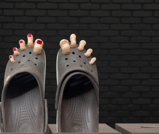 🦶 Croc Charm Set "Creepy Toes" – Σετ 5 Δακτύλων