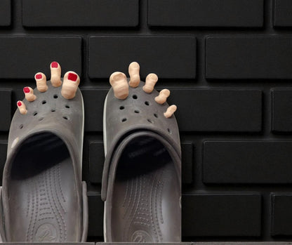 🦶 Croc Charm Set "Creepy Toes" – Σετ 5 Δακτύλων