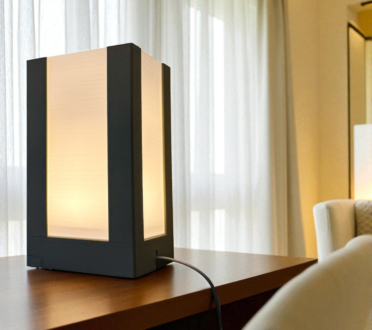Modern Frame Table Lamp