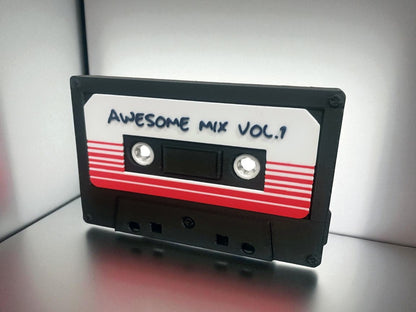 Awesome Mix Vol. 1 Cassette Lightbox – Guardians Inspired Retro Lamp