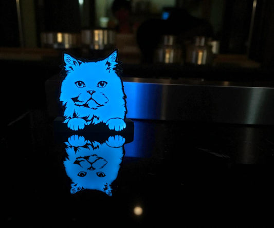 Φωτιστικό Lightbox "Chill Cat" – Η γατίσια γαλήνη στο χώρο σου