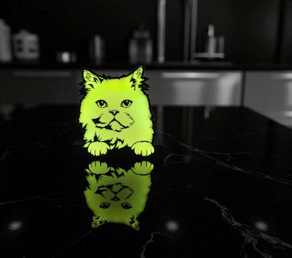 Φωτιστικό Lightbox "Chill Cat" – Η γατίσια γαλήνη στο χώρο σου