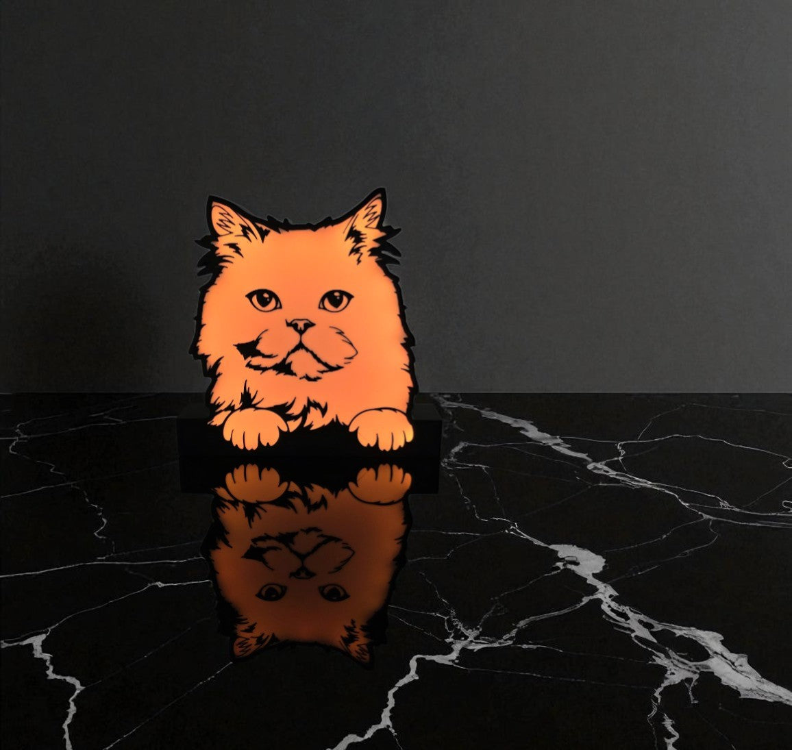Φωτιστικό Lightbox "Chill Cat" – Η γατίσια γαλήνη στο χώρο σου