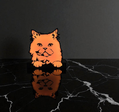 Φωτιστικό Lightbox "Chill Cat" – Η γατίσια γαλήνη στο χώρο σου