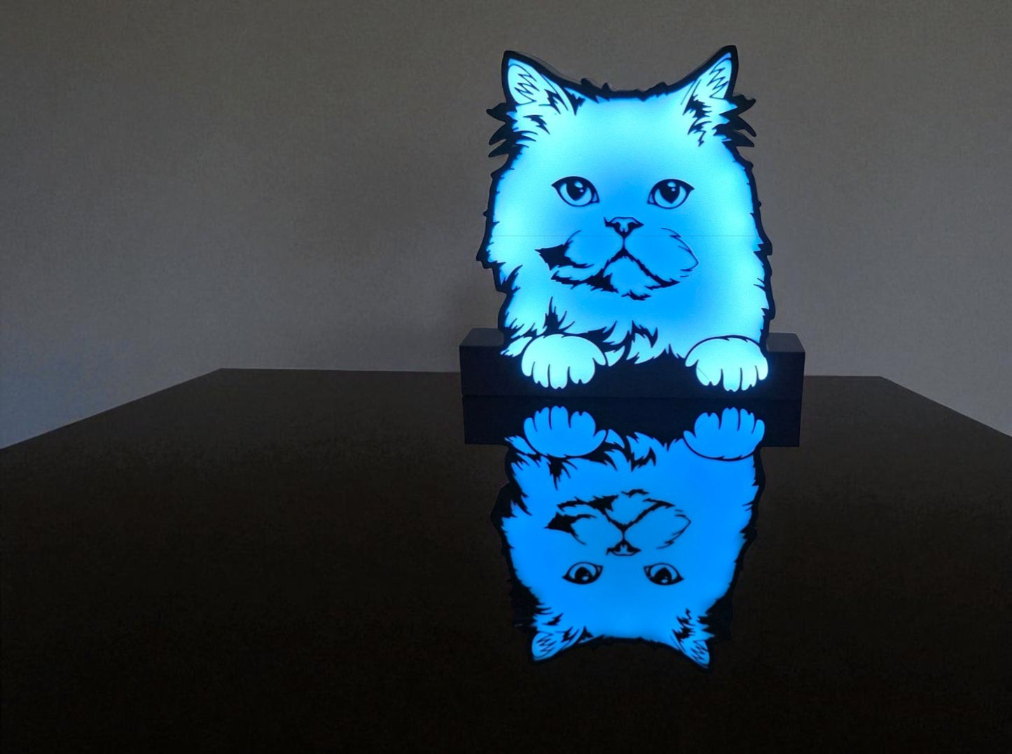Φωτιστικό Lightbox "Chill Cat" – Η γατίσια γαλήνη στο χώρο σου